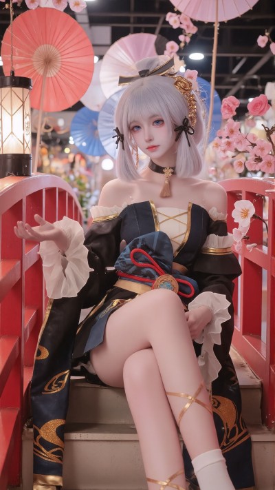 这就是大小姐才有的气质吗？。#神里绫华 #原神 #一种很新的cosplay