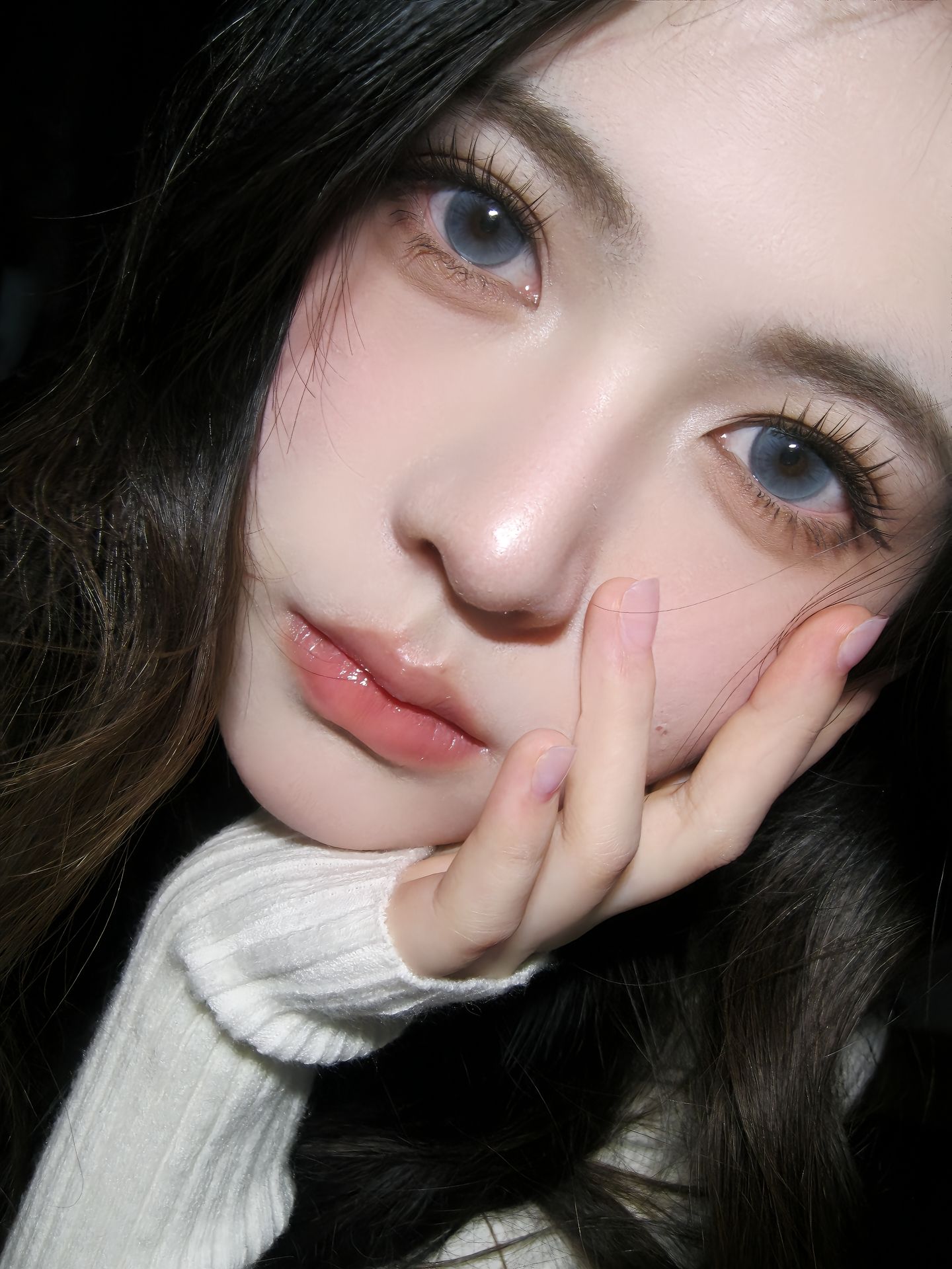 @邑莫绿 爱时而清晰，时而模糊。#妆容分享 #inmyfeelings #氛围感 #今日妆容 #射手  第1张