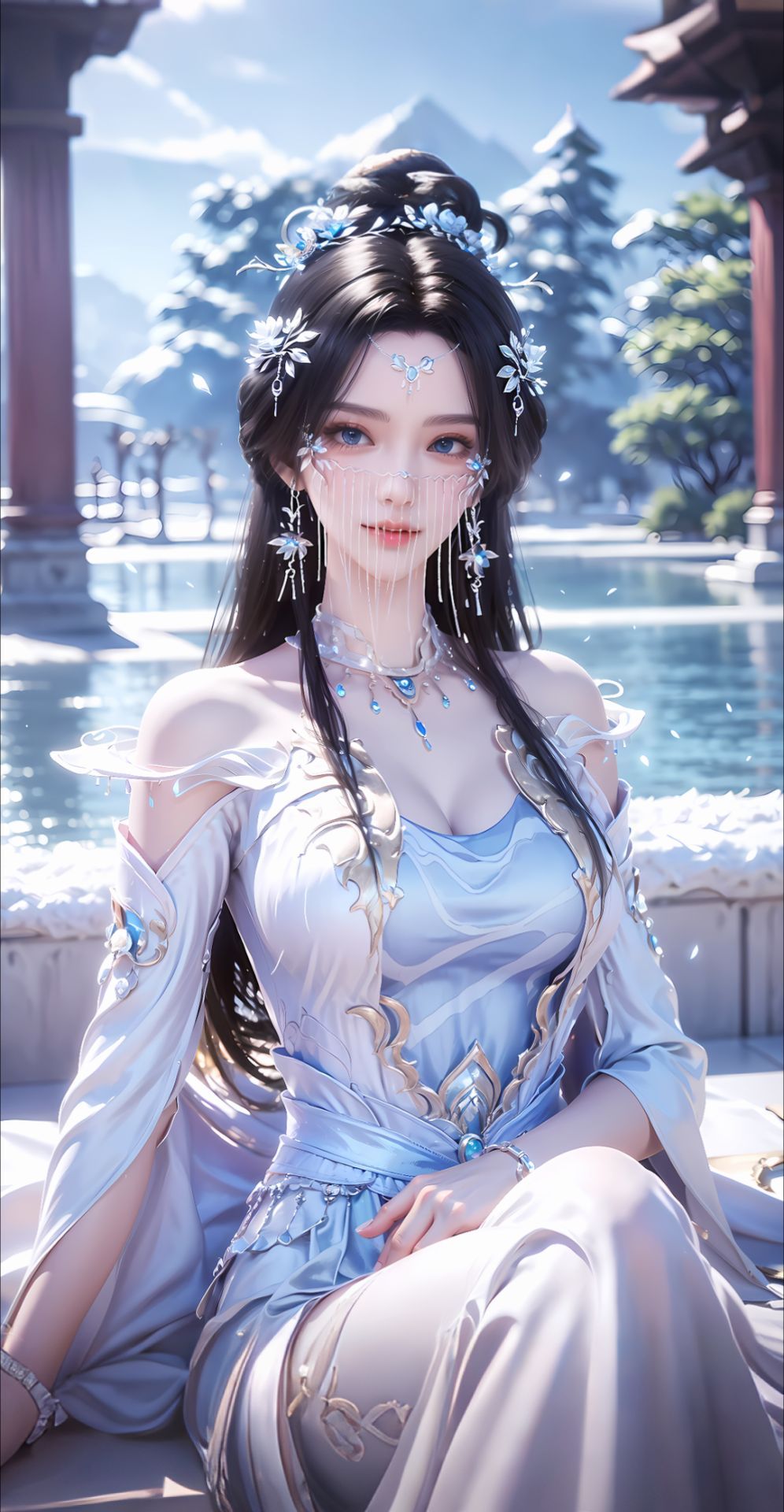 国漫女神壁纸。#AI扩图 #遮天安妙依 #仙女下凡 #绝美身材 #4k壁纸  第2张