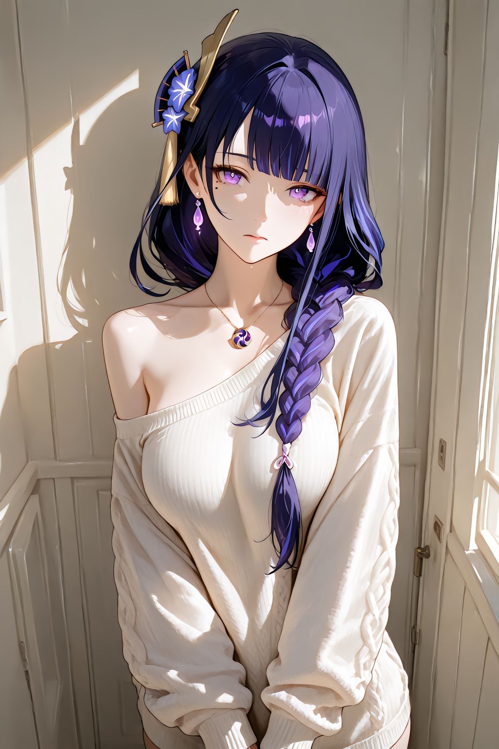 二次元美图你要怎么抵抗我#御姐#原神#雷电将军  第1张