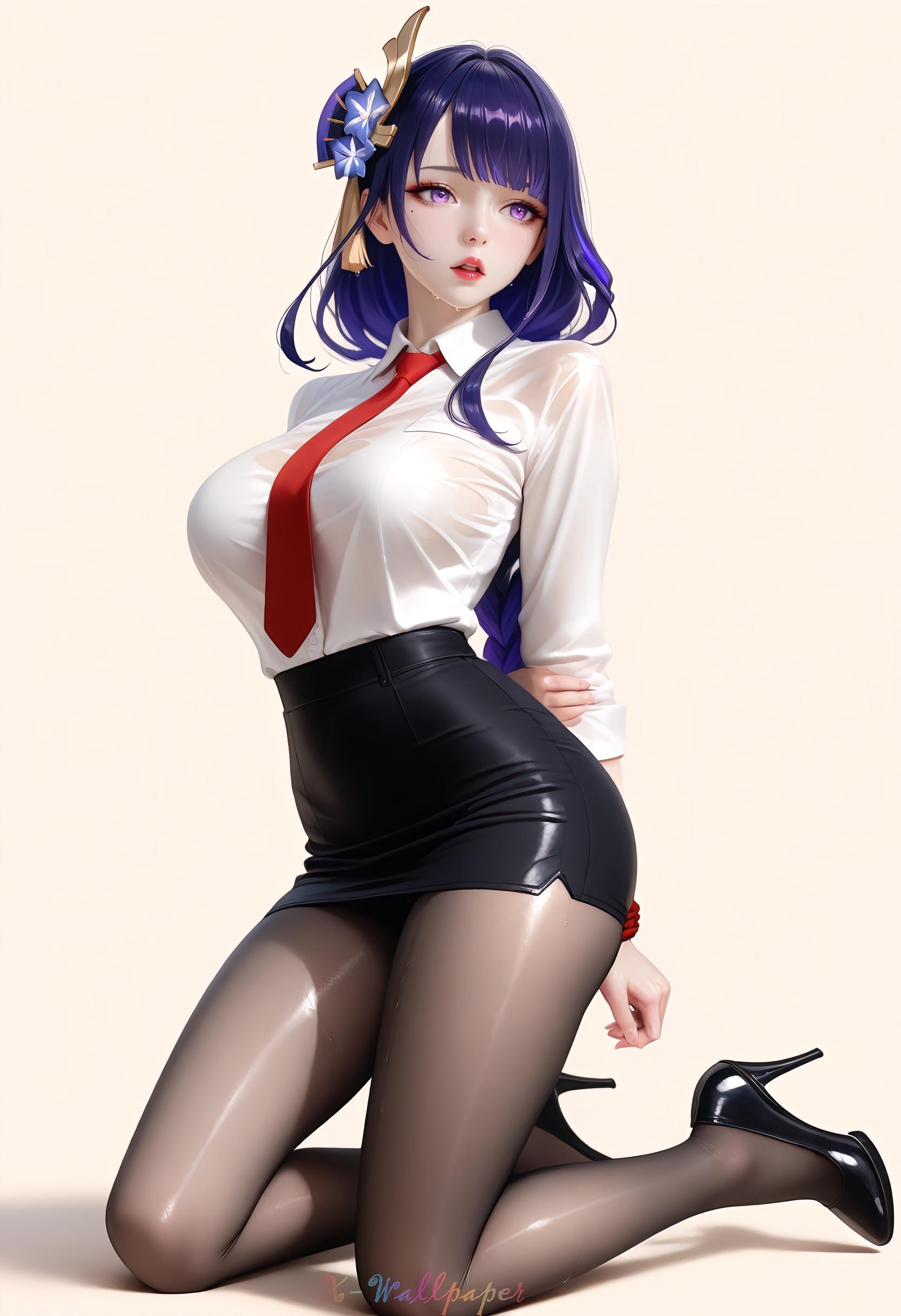 游戏人物#雷电将军#二次元#原神#壁纸  第3张