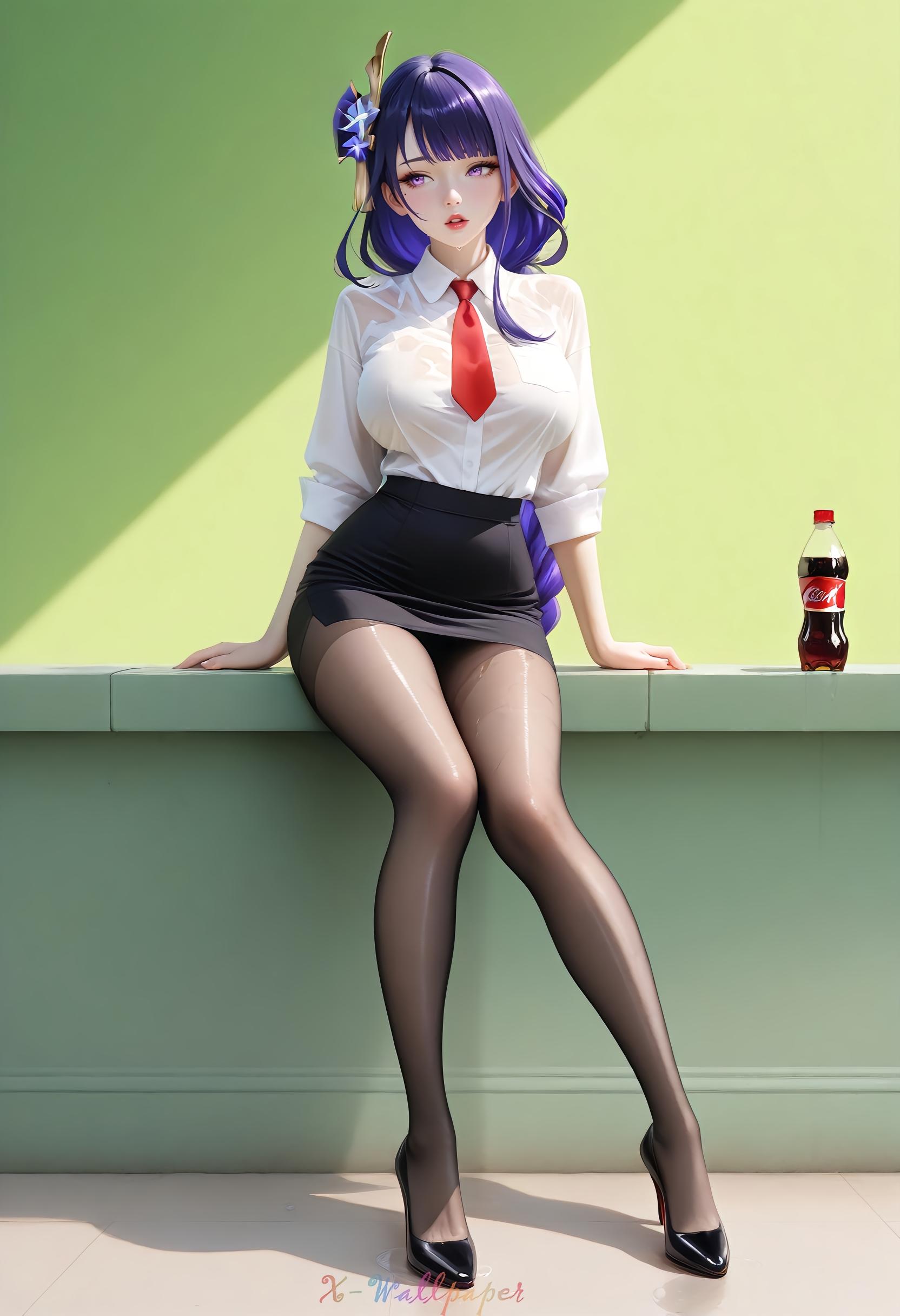 游戏人物#雷电将军#二次元#原神#壁纸  第1张