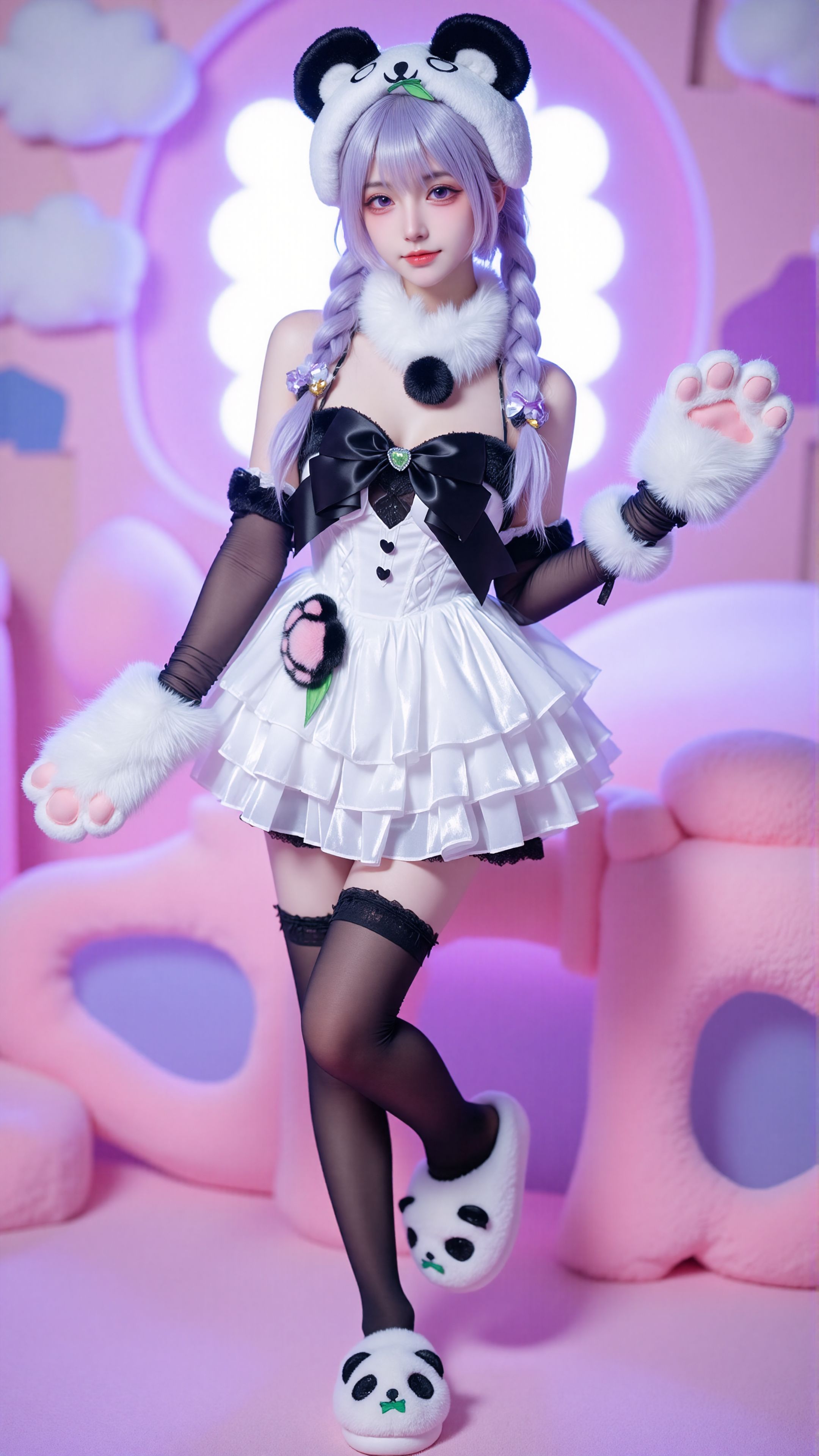这是熊猫，也是沈妙~。#熊猫沈妙 #永劫无间 #一种很新的cosplay  第1张