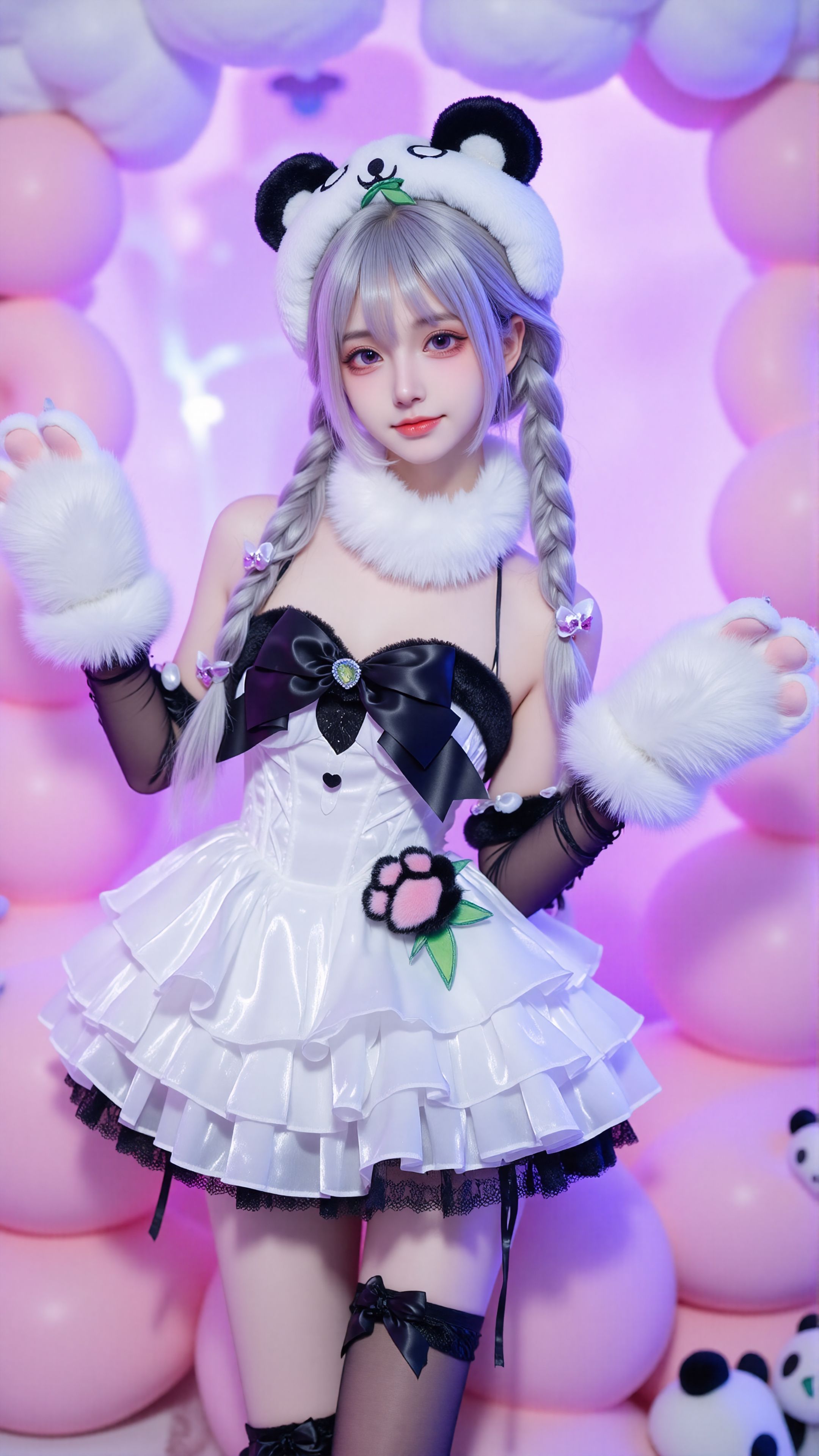 这是熊猫，也是沈妙~。#熊猫沈妙 #永劫无间 #一种很新的cosplay  第3张