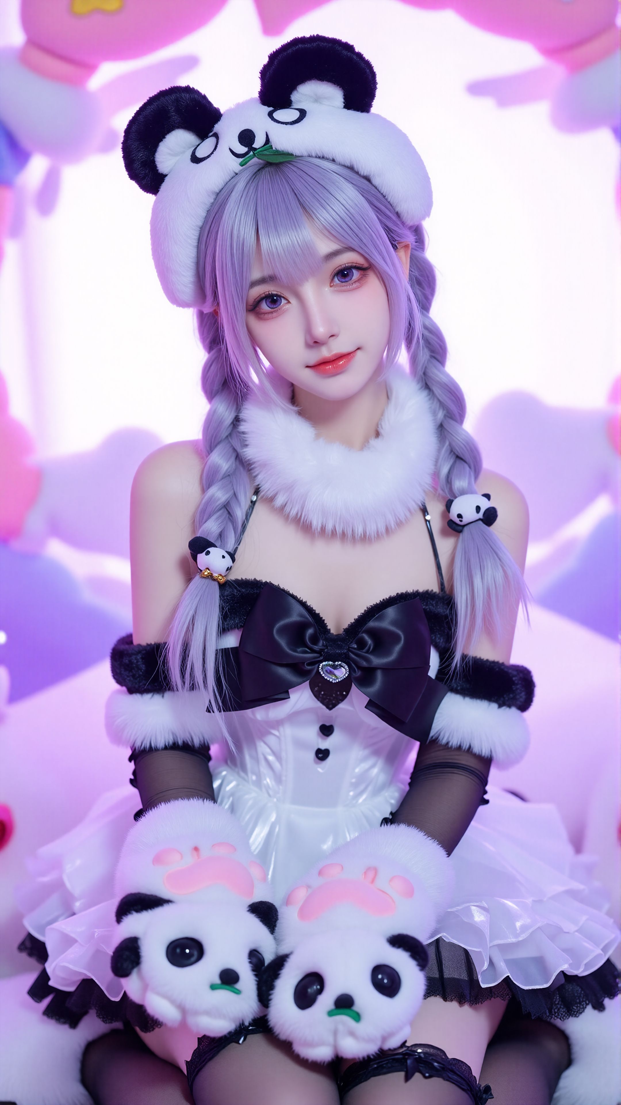 这是熊猫，也是沈妙~。#熊猫沈妙 #永劫无间 #一种很新的cosplay  第4张